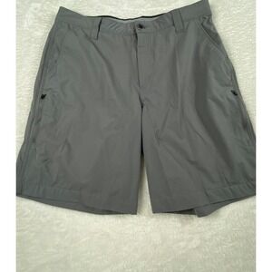 Orvis Tech Shorts Stretch Comfort Side Zip Pockets‎ Gray Men's Size 32